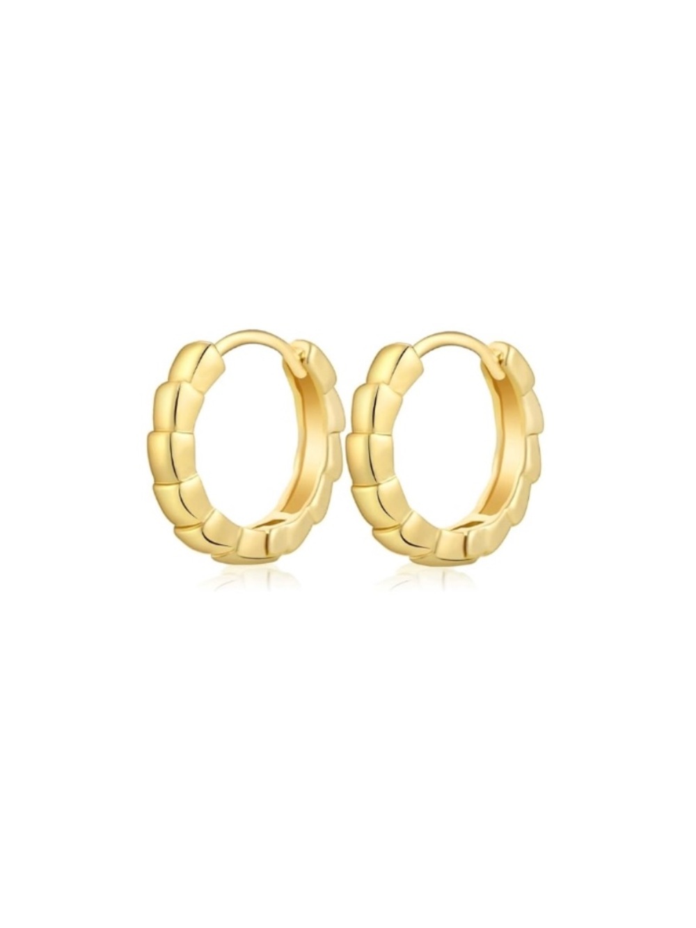 Nordstrom Tile Stack Huggie Hoop Earrings